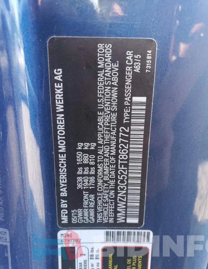 WMWZN3C52FT862772 Photo# 12