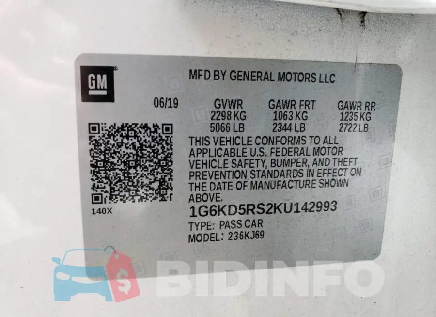 1G6KD5RS2KU142993 Photo# 12