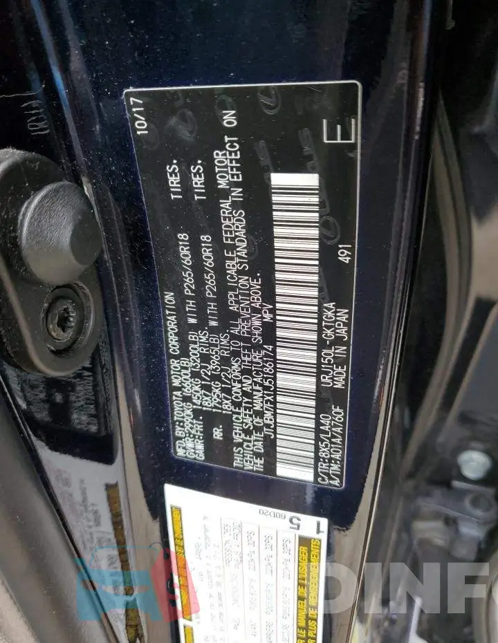 JTJBM7FX1J5186174 Photo# 13