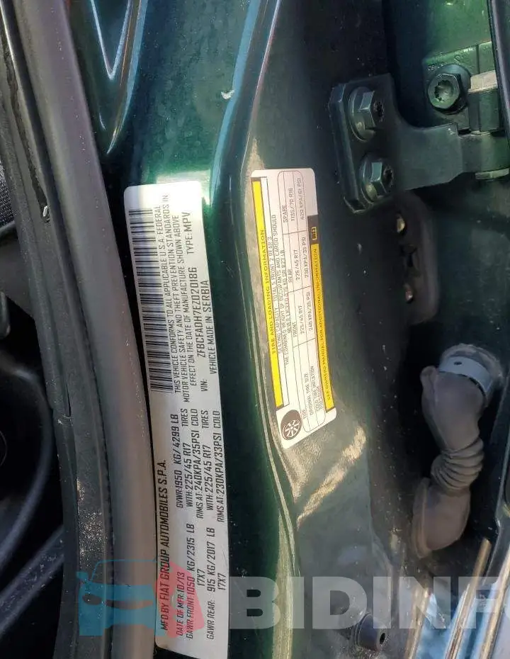 ZFBCFADH7EZ020186 Photo# 12