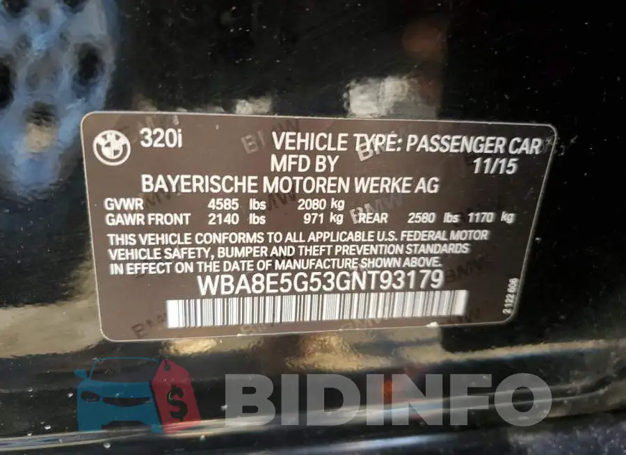 WBA8E5G53GNT93179 Photo# 12