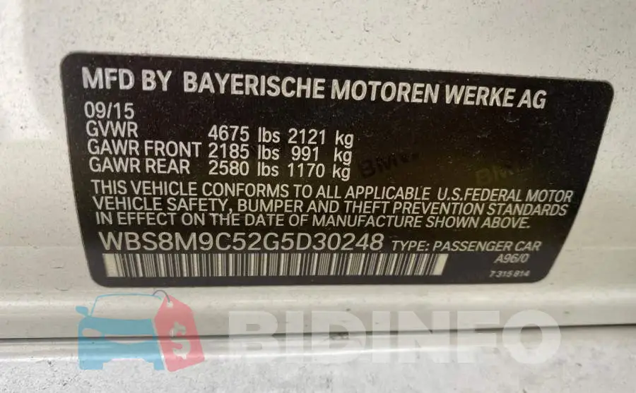 WBS8M9C52G5D30248 Photo# 10
