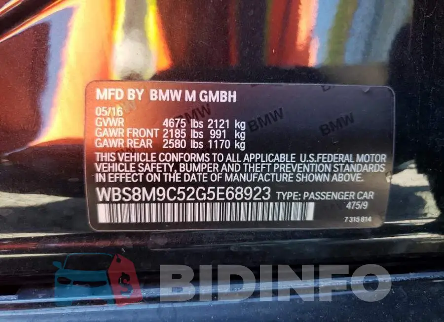 WBS8M9C52G5E68923 Photo# 12
