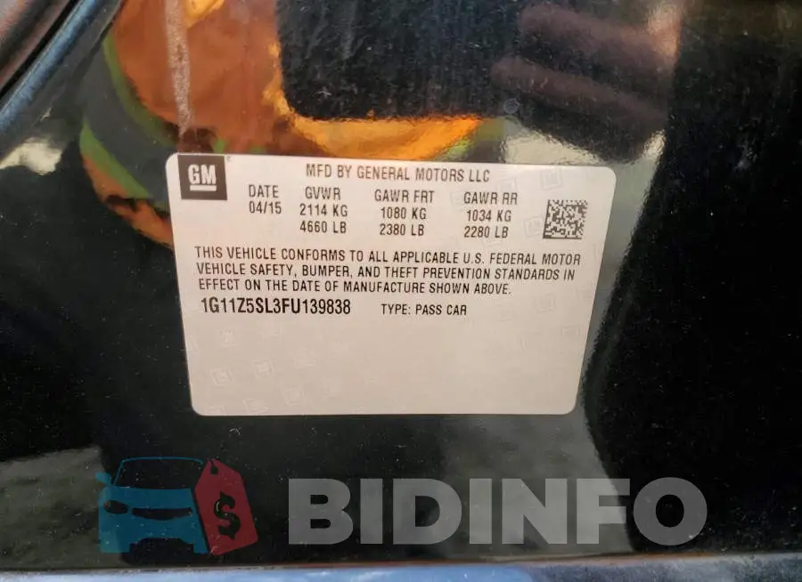 1G11Z5SL3FU139838 Photo# 12