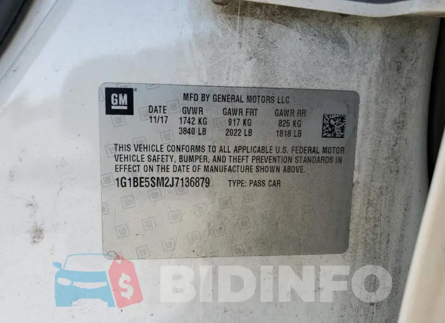 1G1BE5SM2J7136879 Photo# 12