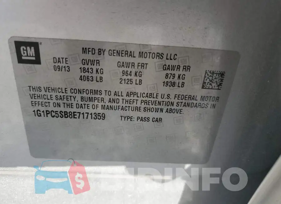 1G1PC5SB8E7171359 Photo# 12