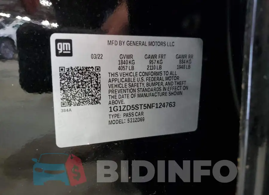 1G1ZD5ST5NF124763 Photo# 12