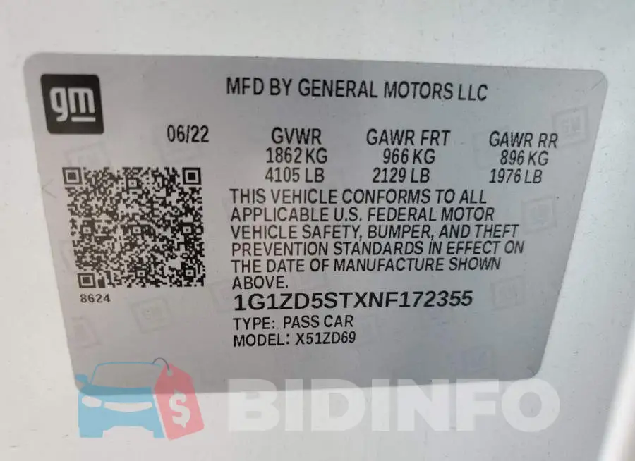 1G1ZD5STXNF172355 Photo# 12