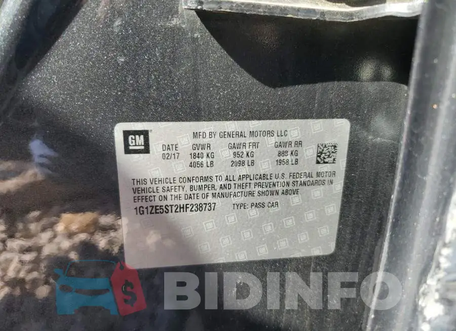1G1ZE5ST2HF238737 Photo# 12