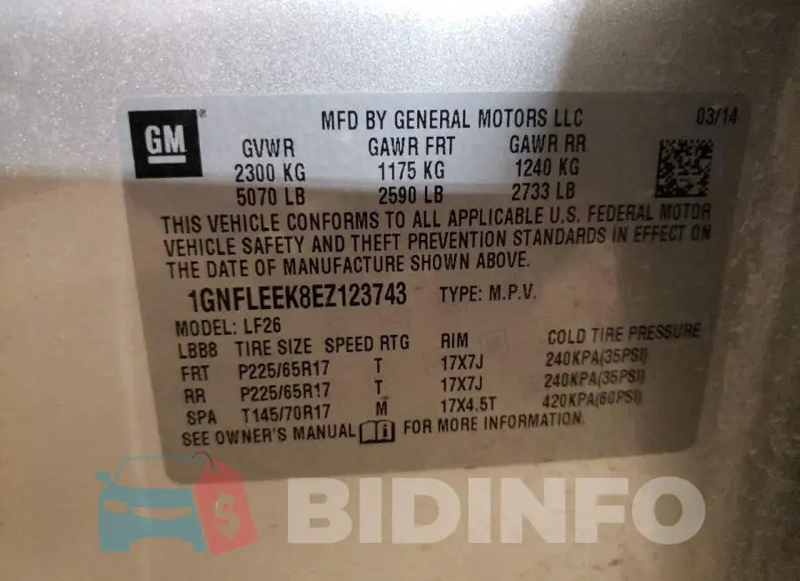 1GNFLEEK8EZ123743 Photo# 14