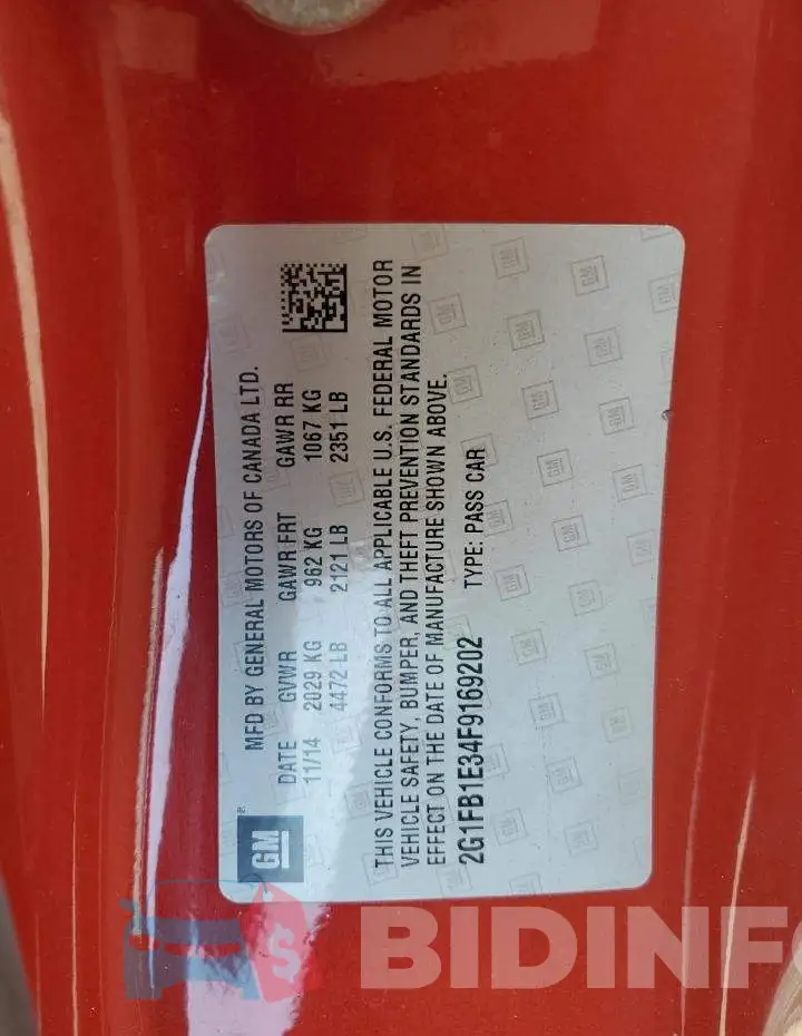 2G1FB1E34F9169202 Photo# 13