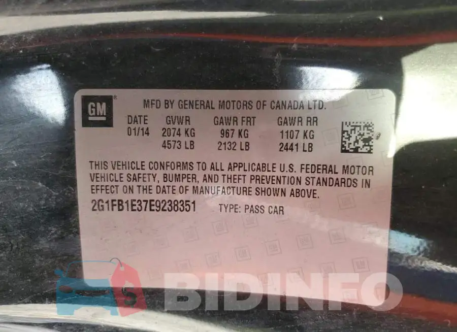 2G1FB1E37E9238351 Photo# 13