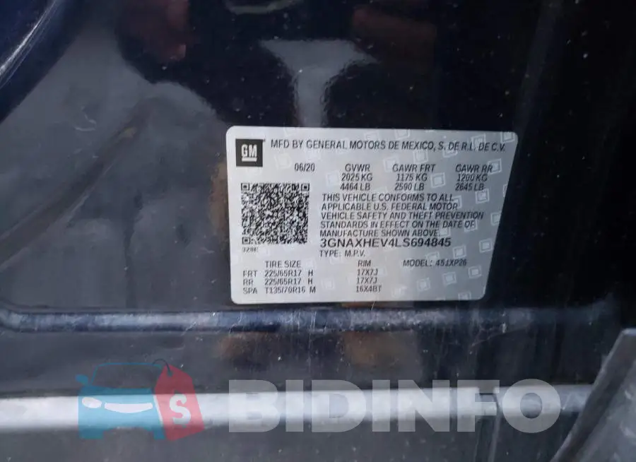 3GNAXHEV4LS694845 Photo# 12