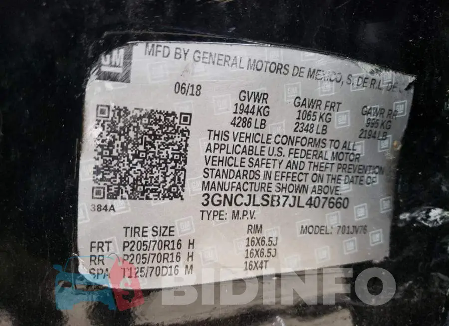 3GNCJLSB7JL407660 Photo# 13