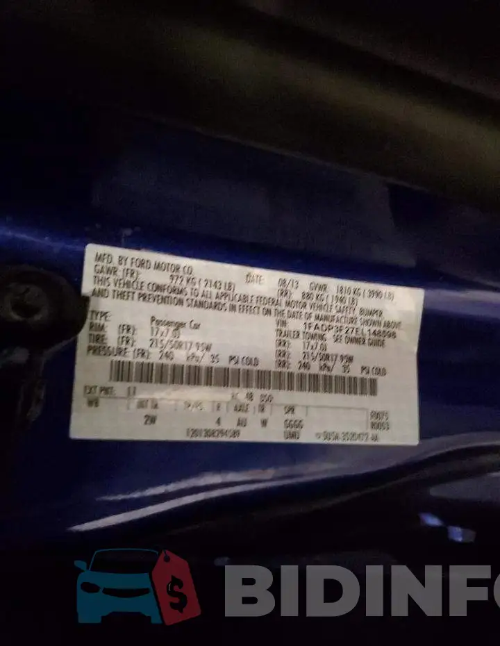 1FADP3F27EL148598 Photo# 12