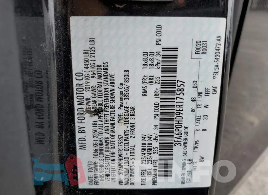 3FA6P0HD9ER175857 Photo# 12