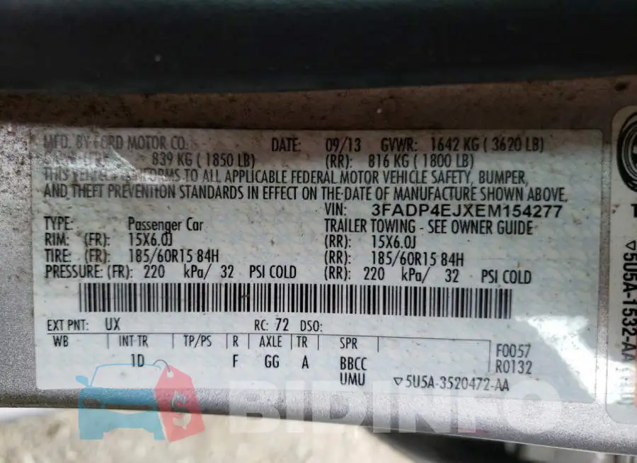 3FADP4EJXEM154277 Photo# 12