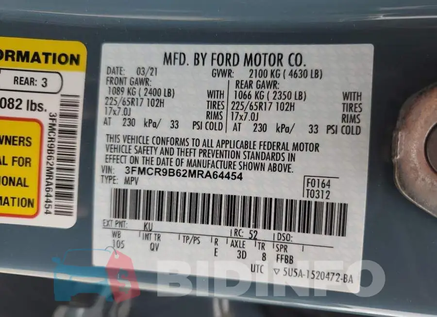 3FMCR9B62MRA64454 Photo# 13