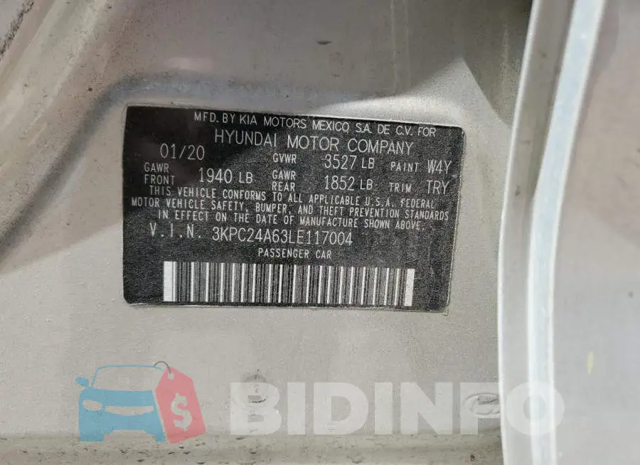3KPC24A63LE117004 Photo# 13