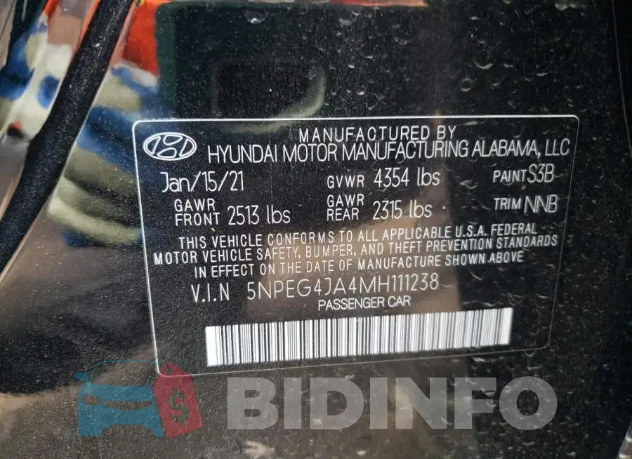 5NPEG4JA4MH111238 Photo# 12