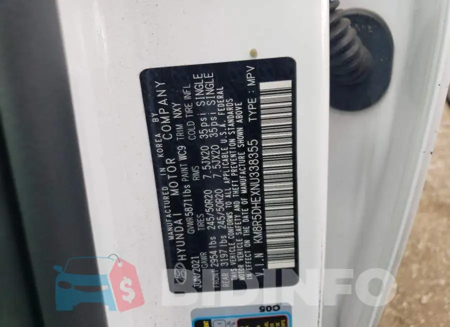 KM8R5DHEXNU338355 Photo# 14