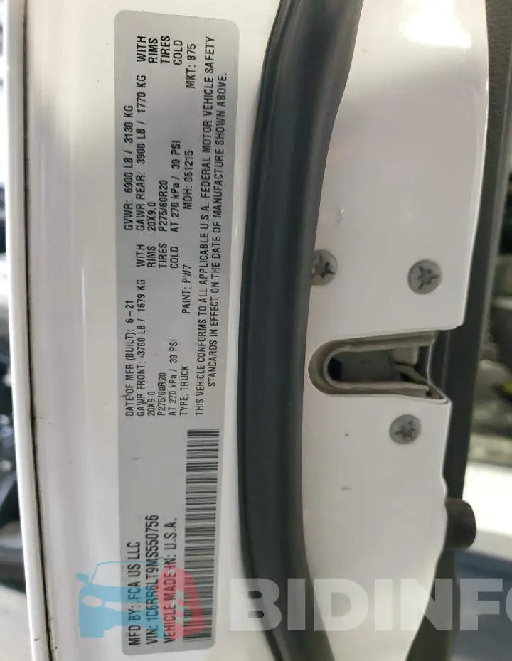 1C6RR6LT9MS550756 Photo# 13