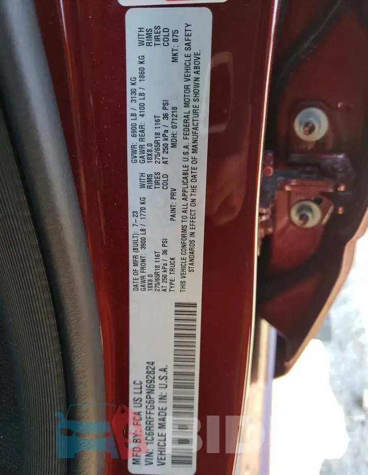 1C6RRFFG6PN692824 Photo# 12