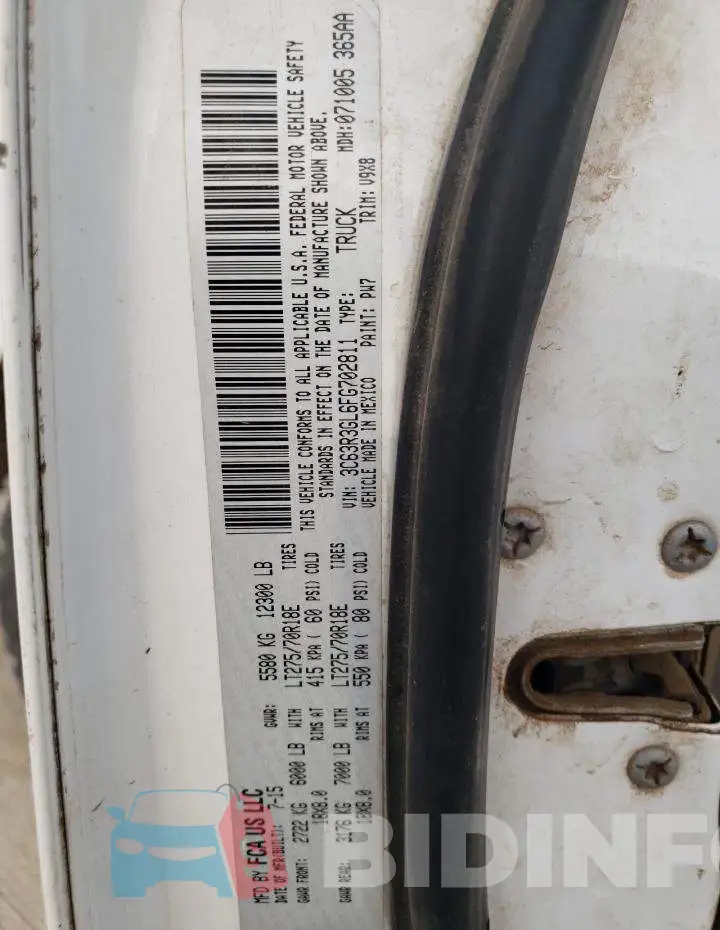 3C63R3GL6FG702811 Photo# 12