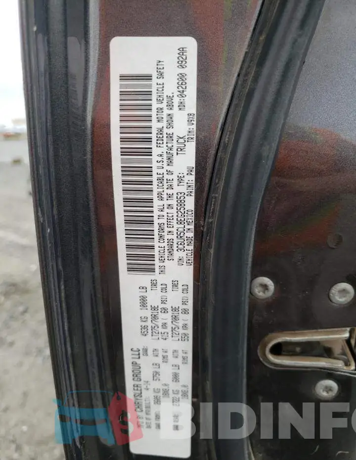 3C6UR5CL8EG258853 Photo# 12