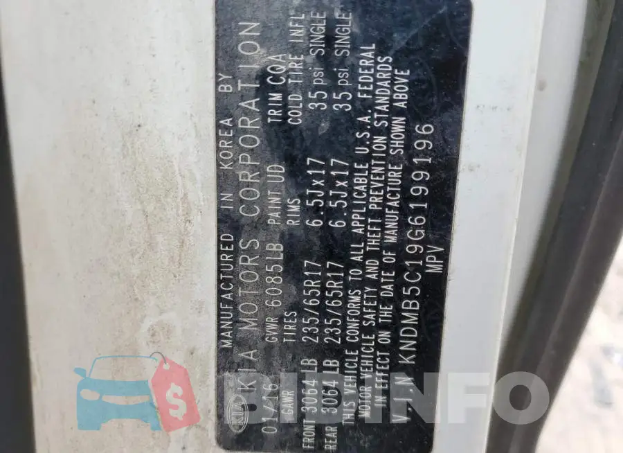 KNDMB5C19G6199196 Photo# 13