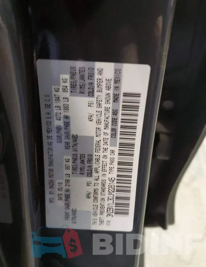 3MZBN1L30JM228145 Photo# 12
