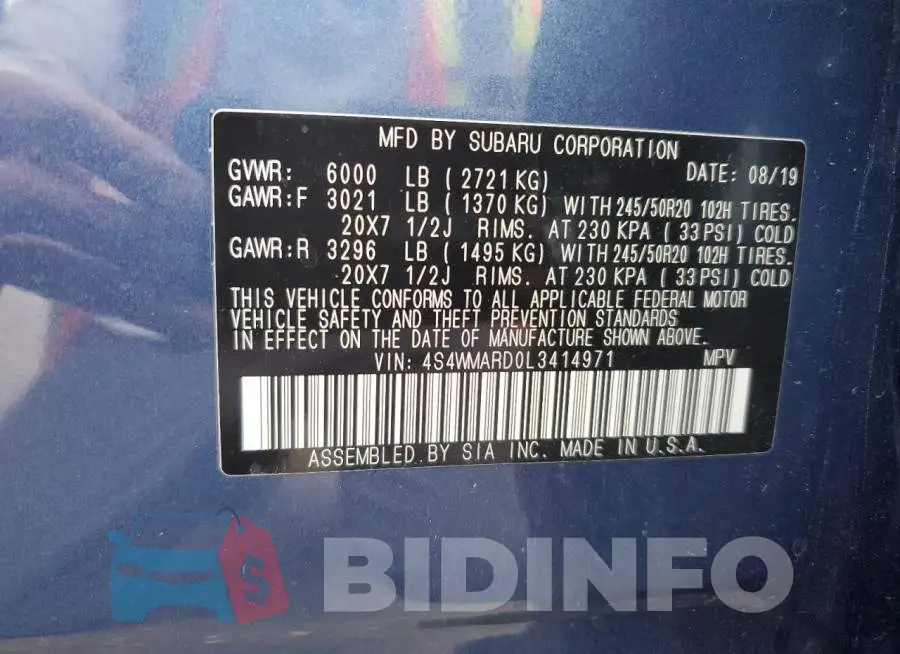 4S4WMARD0L3414971 Photo# 13
