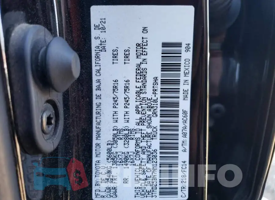 3TMDZ5BN7NM123036 Photo# 12
