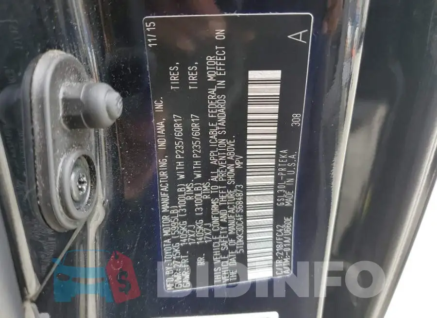 5TDKK3DC4FS684873 Photo# 14