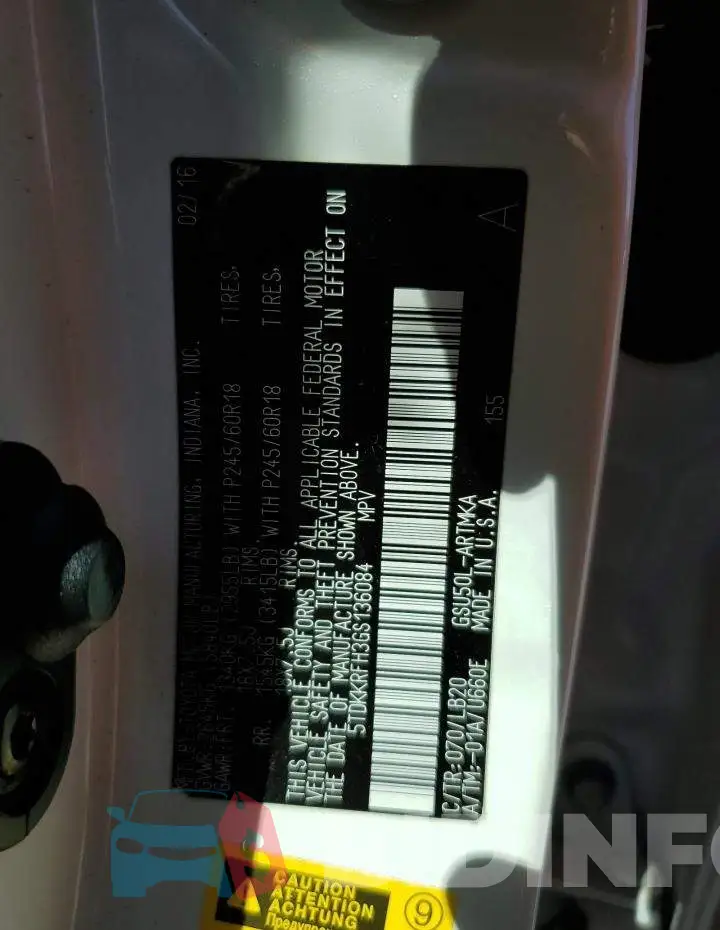 5TDKKRFH3GS136084 Photo# 14
