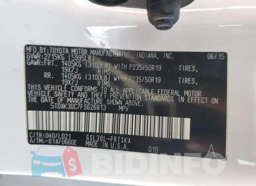 5TDXK3DC7FS626813 Photo# 13