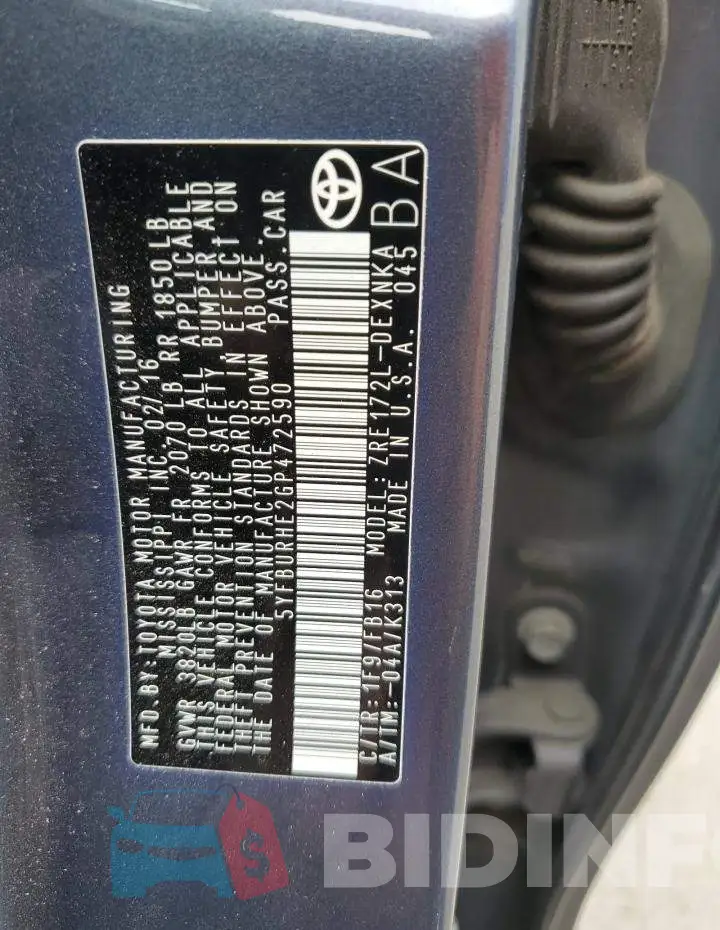 5YFBURHE2GP472590 Photo# 12
