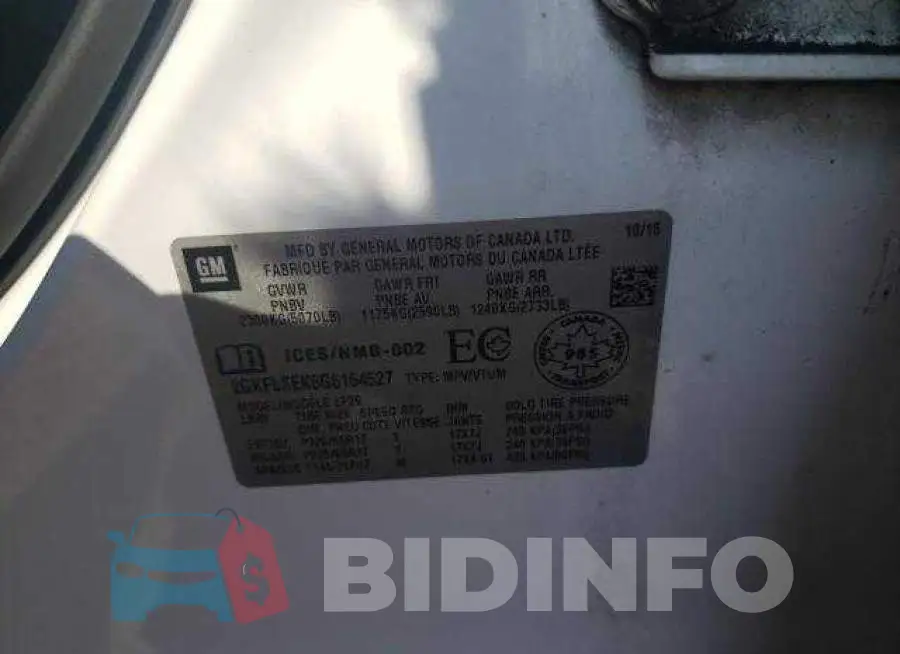 2GKFLSEK6G6164527 Photo# 10