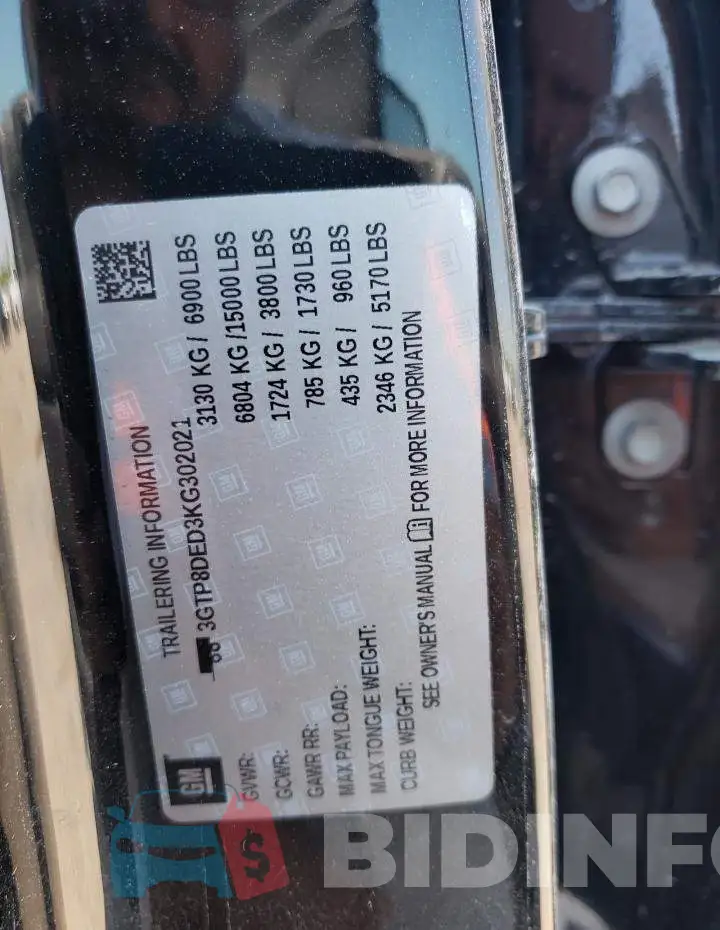 3GTP8DED3KG302021 Photo# 12