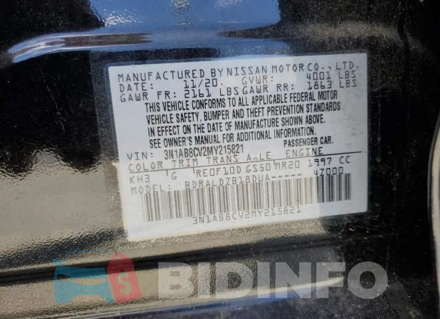 3N1AB8CV2MY215821 Photo# 12