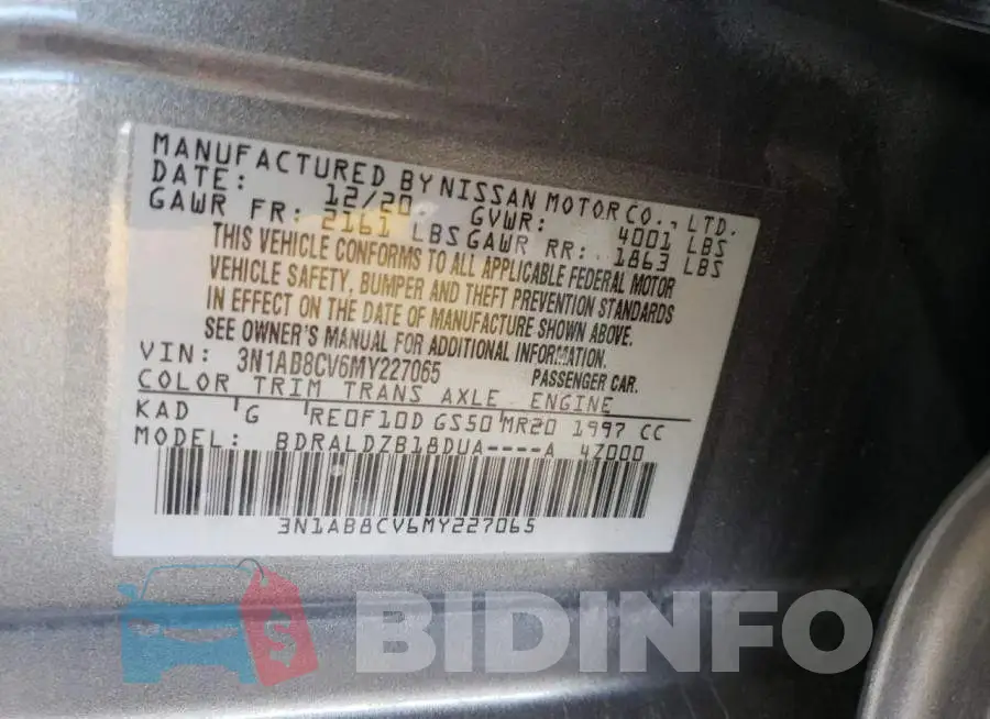 3N1AB8CV6MY227065 Photo# 12