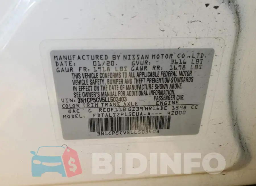 3N1CP5CV5LL503403 Photo# 12