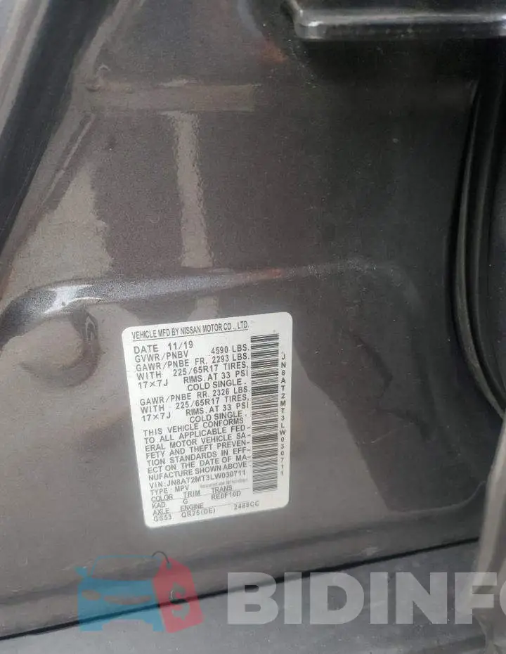 JN8AT2MT3LW030711 Photo# 12