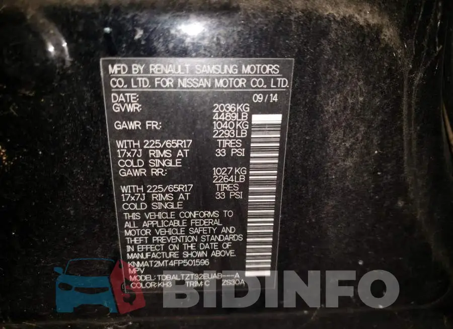 KNMAT2MT4FP501596 Photo# 12