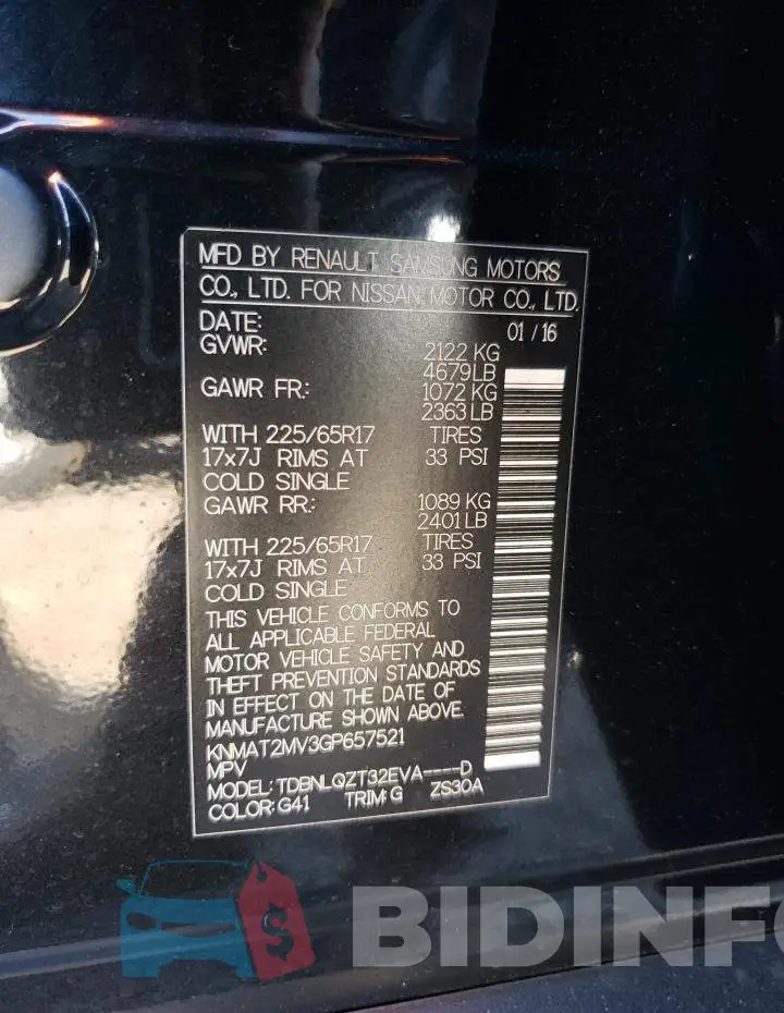 KNMAT2MV3GP657521 Photo# 12