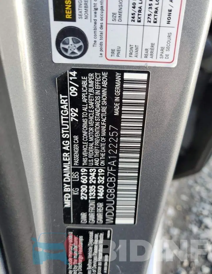 WDDUG8CB7FA122257 Photo# 12