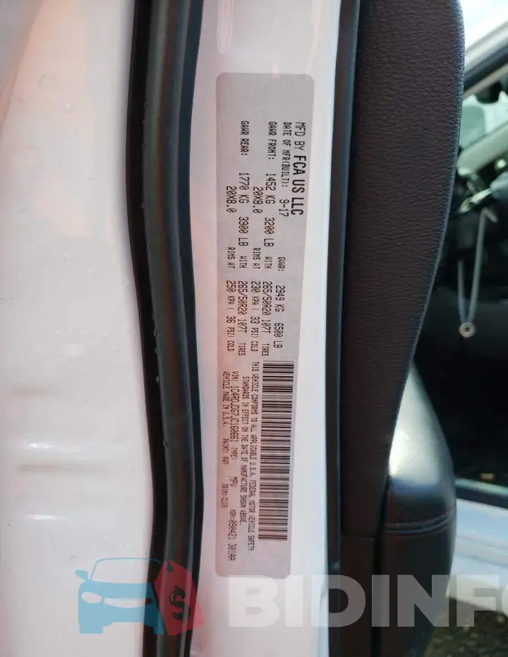 1C4RDJDG7JC160661 Photo# 13