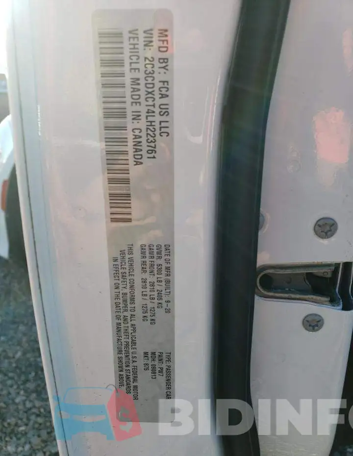 2C3CDXCT4LH223761 Photo# 12