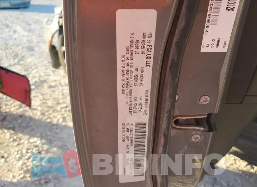 2C3CDXCT8KH666140 Photo# 12