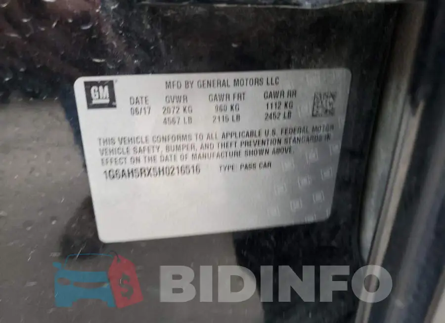 1G6AH5RX5H0216516 Photo# 12